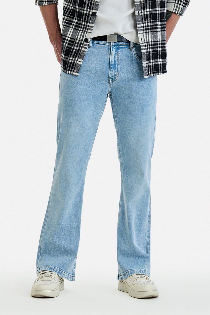 SNITCH Stretch Bootcut Washed Jeans - Image 1